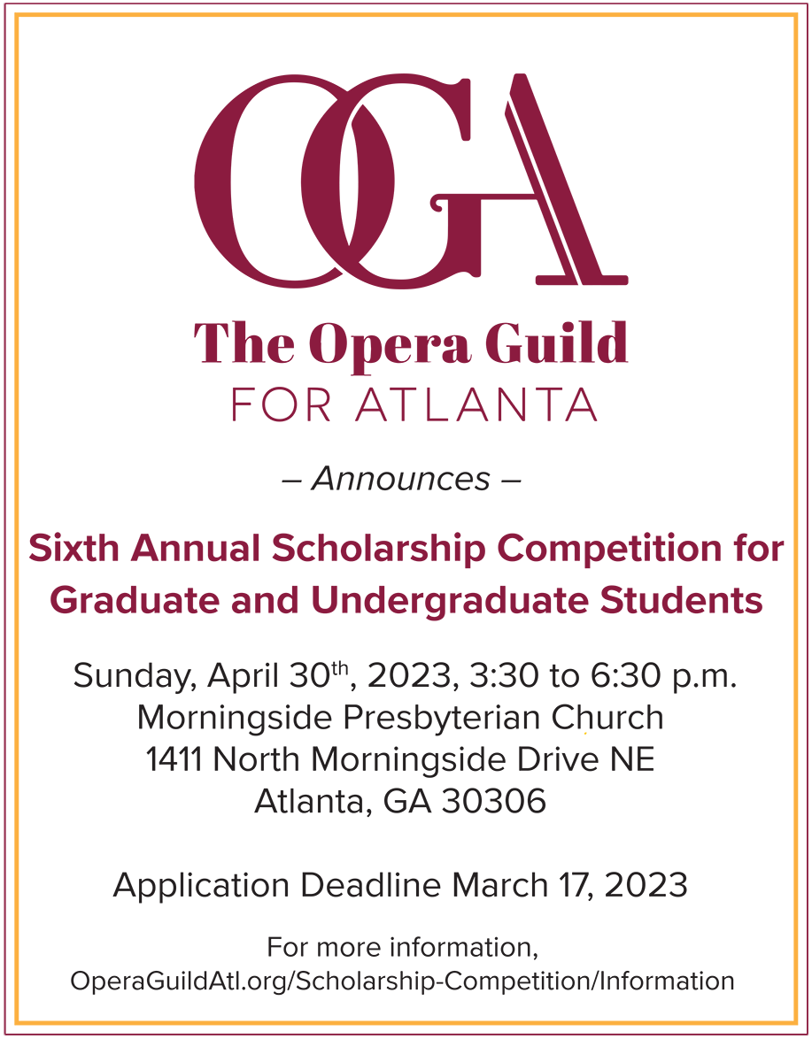 Now Accepting Applications for Two Opera Guild Competitions