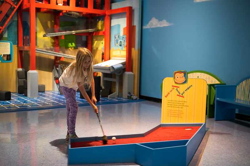 Curious George: Let's Get Curious Exhibit at the Miami Children's Museum.